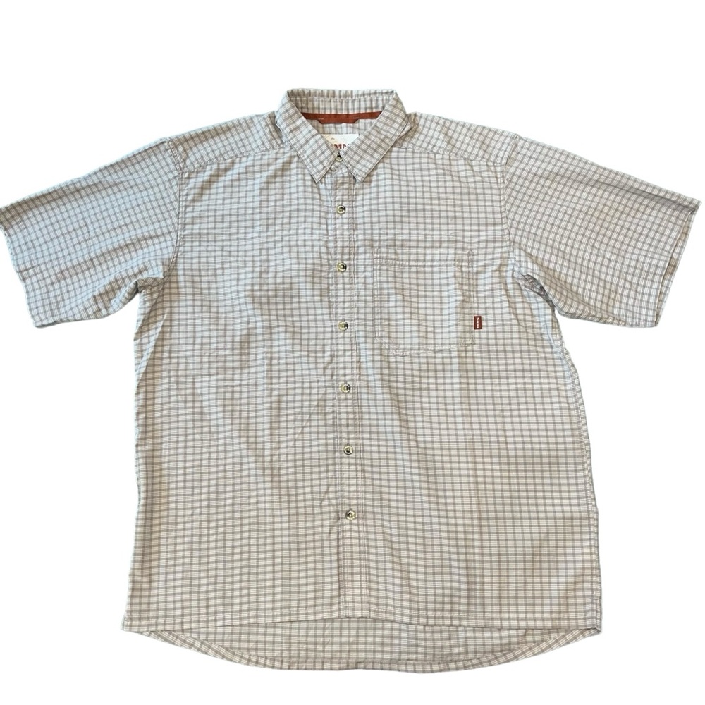 Simms Short Sleeve Button Up Long Tail New - image 1